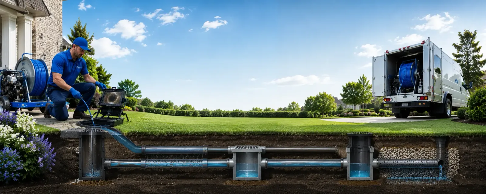 Outdoor drain cleaning information for Ashley, IN